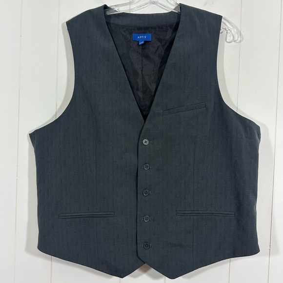 Apt. 9 Other - NWT Apt. 9 Men’s Size XXL Gray Lined Vest With Front Pockets Formal